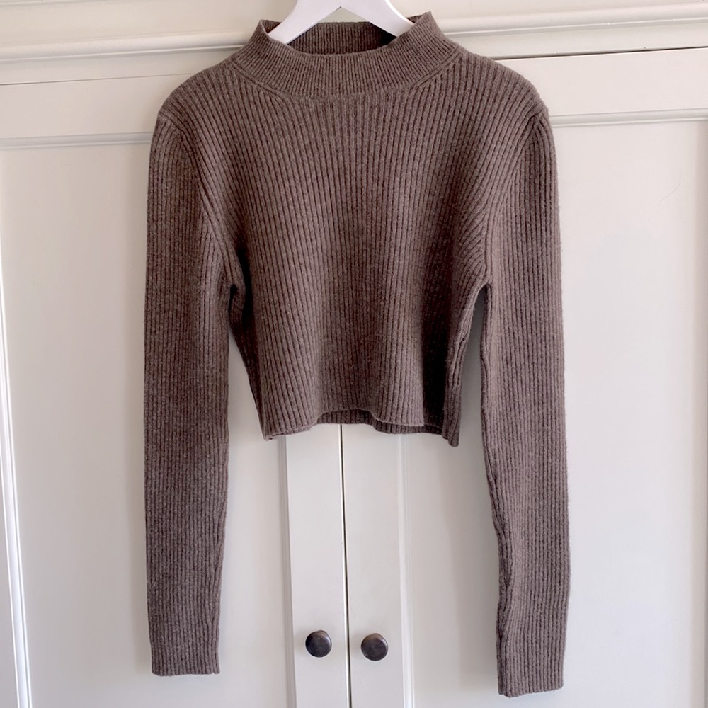The Andamane Enny Cropped wool-cashmere Sweater, Size M